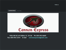 Tablet Screenshot of cannonexpress.com